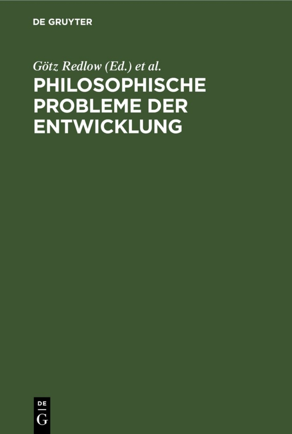 Philosophische Probleme der Entwicklung 1st Edition â€“ PDF/EPUB Version Downloadable