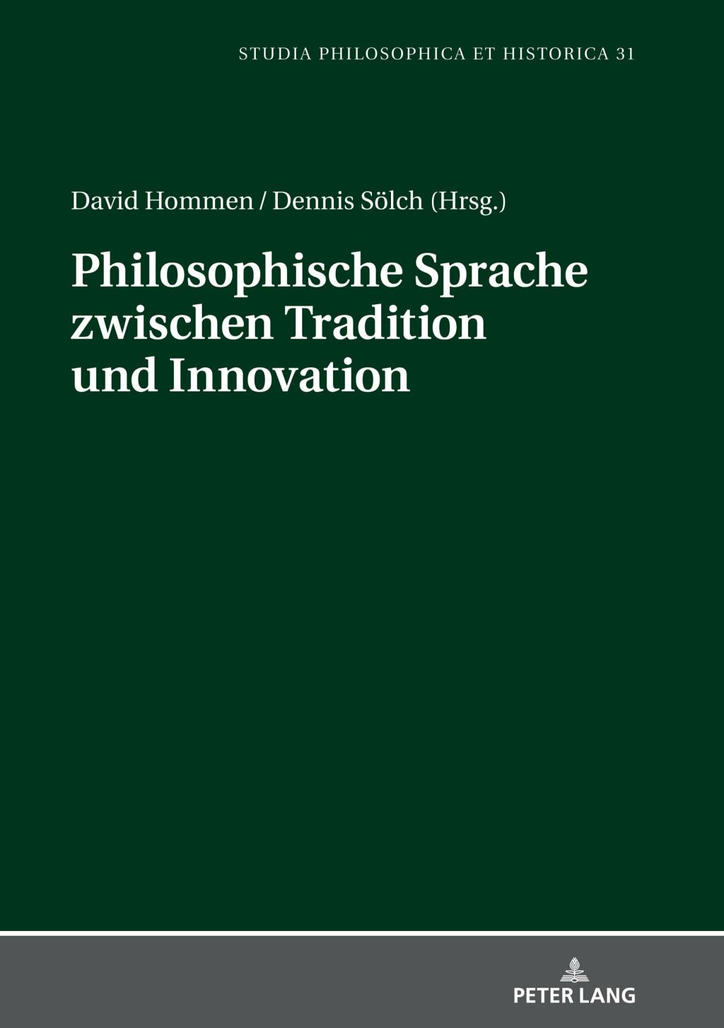 Philosophische Sprache zwischen Tradition und Innovation 1st Edition â€“ PDF/EPUB Version Downloadable