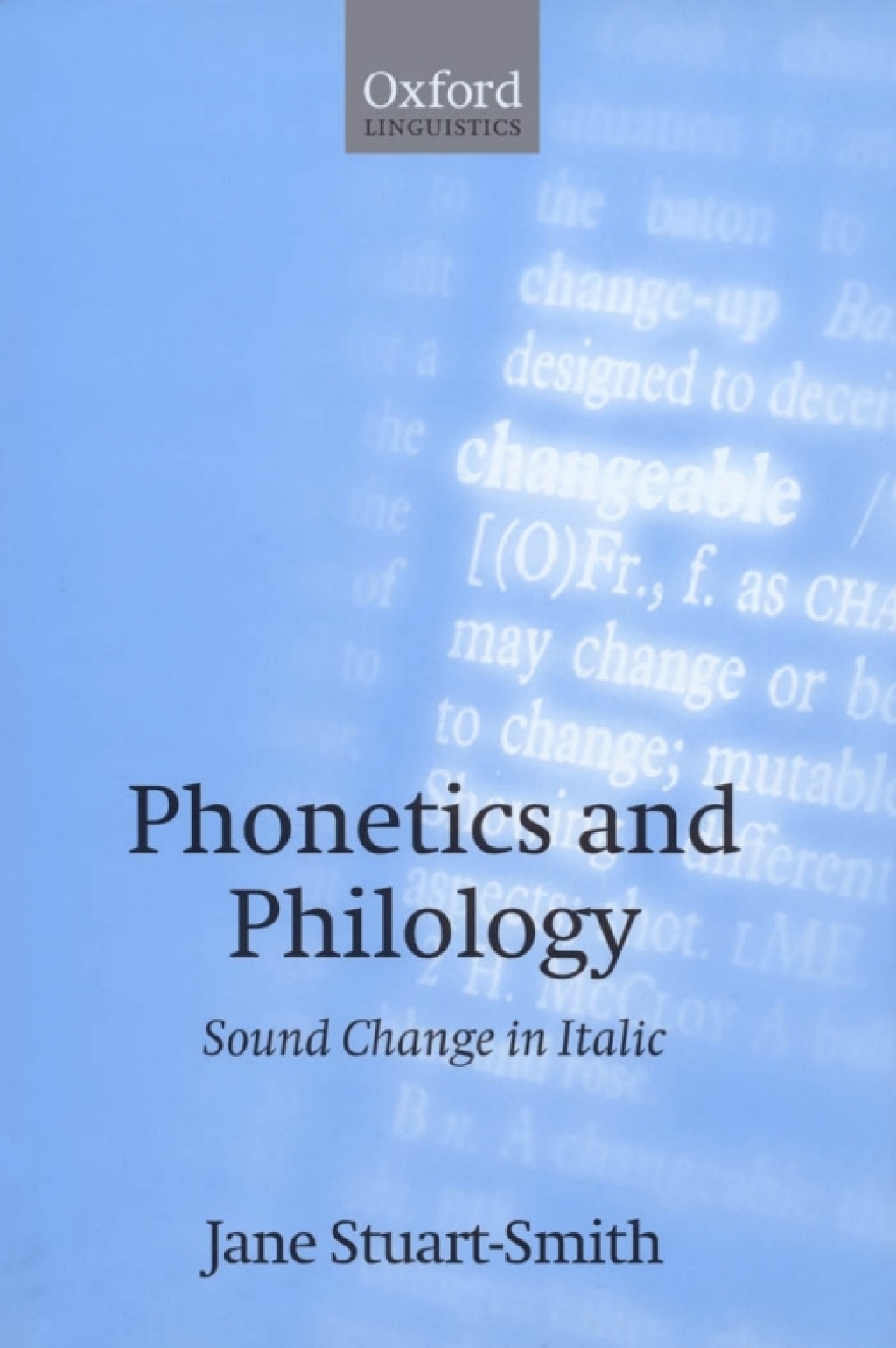 Phonetics and Philology Sound Change in Italic  â€“ PDF/EPUB Version Downloadable
