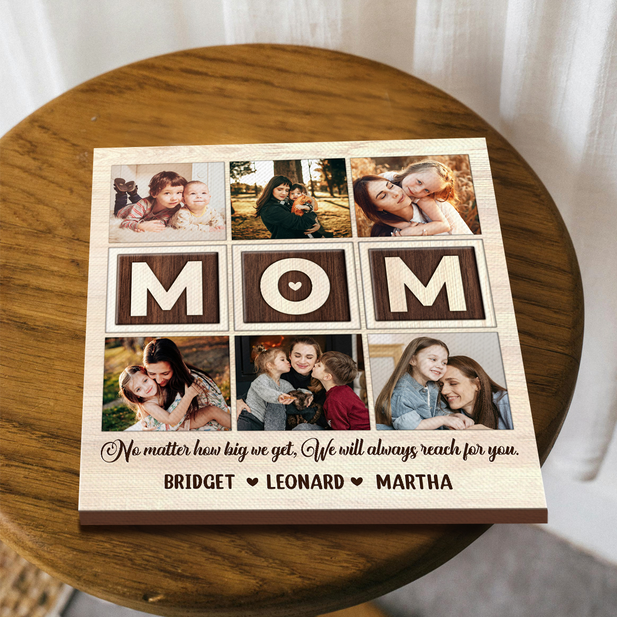 Photo Gifts For Mom, MotherÃ¢â‚¬â„¢s Day Gifts From Daughter Son, Mom No Matter How Big We Get Personalized Square Canvas, Unique Gifts For Mom