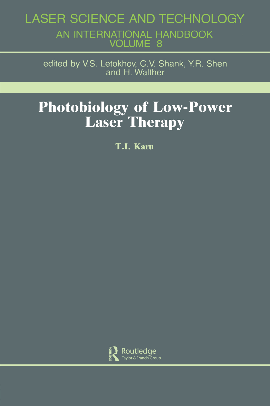 Photobiology Of Low-Power Lase 1st Edition â€“ PDF/EPUB Version Downloadable