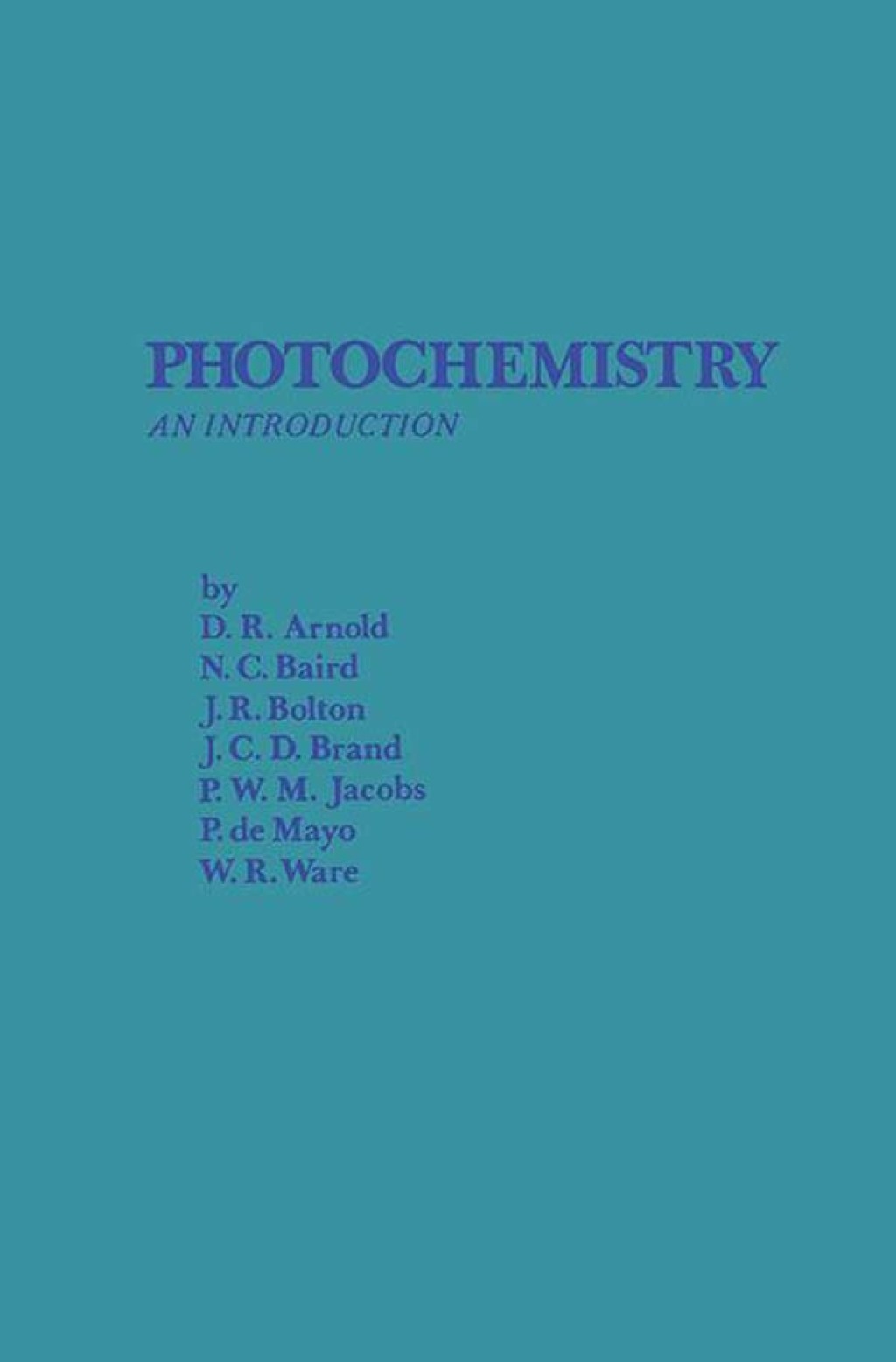 Photochemistry: An Introduction  â€“ PDF/EPUB Version Downloadable