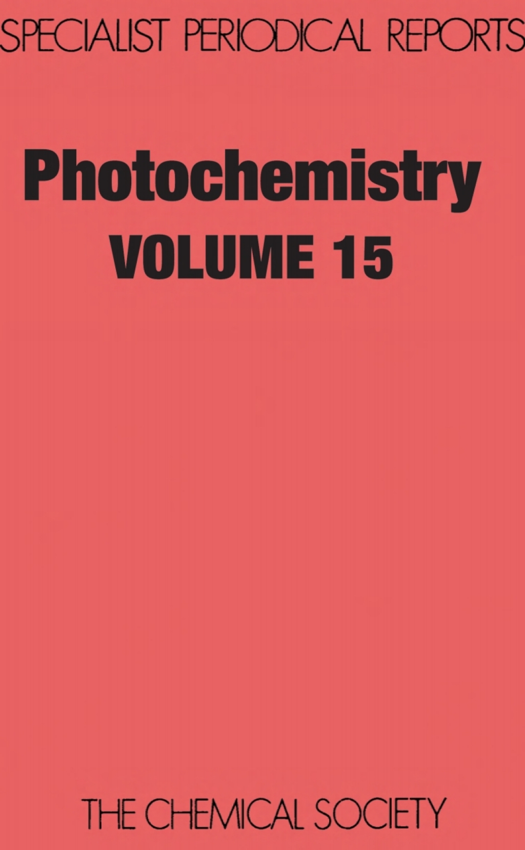 Photochemistry Volume 15 1st Edition â€“ PDF/EPUB Version Downloadable