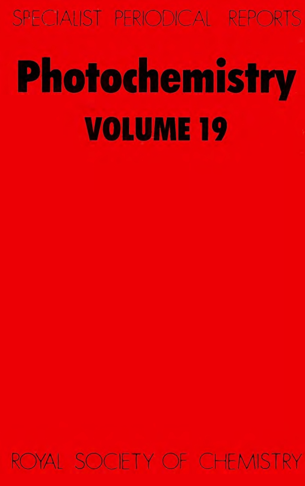 Photochemistry Volume 19 1st Edition â€“ PDF/EPUB Version Downloadable