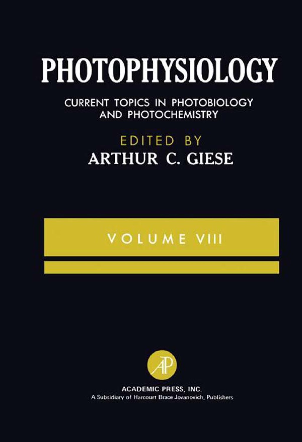 Photophysiology: Current Topics in Photobiology and Photochemistry  â€“ PDF/EPUB Version Downloadable