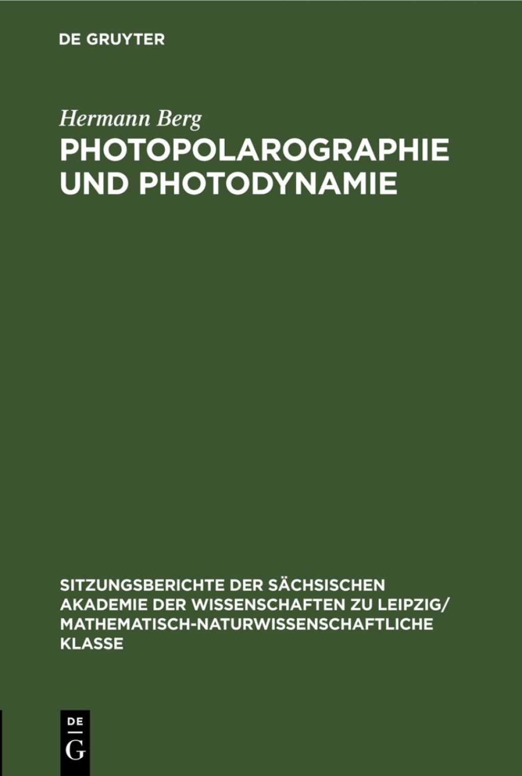 Photopolarographie und Photodynamie 1st Edition â€“ PDF/EPUB Version Downloadable