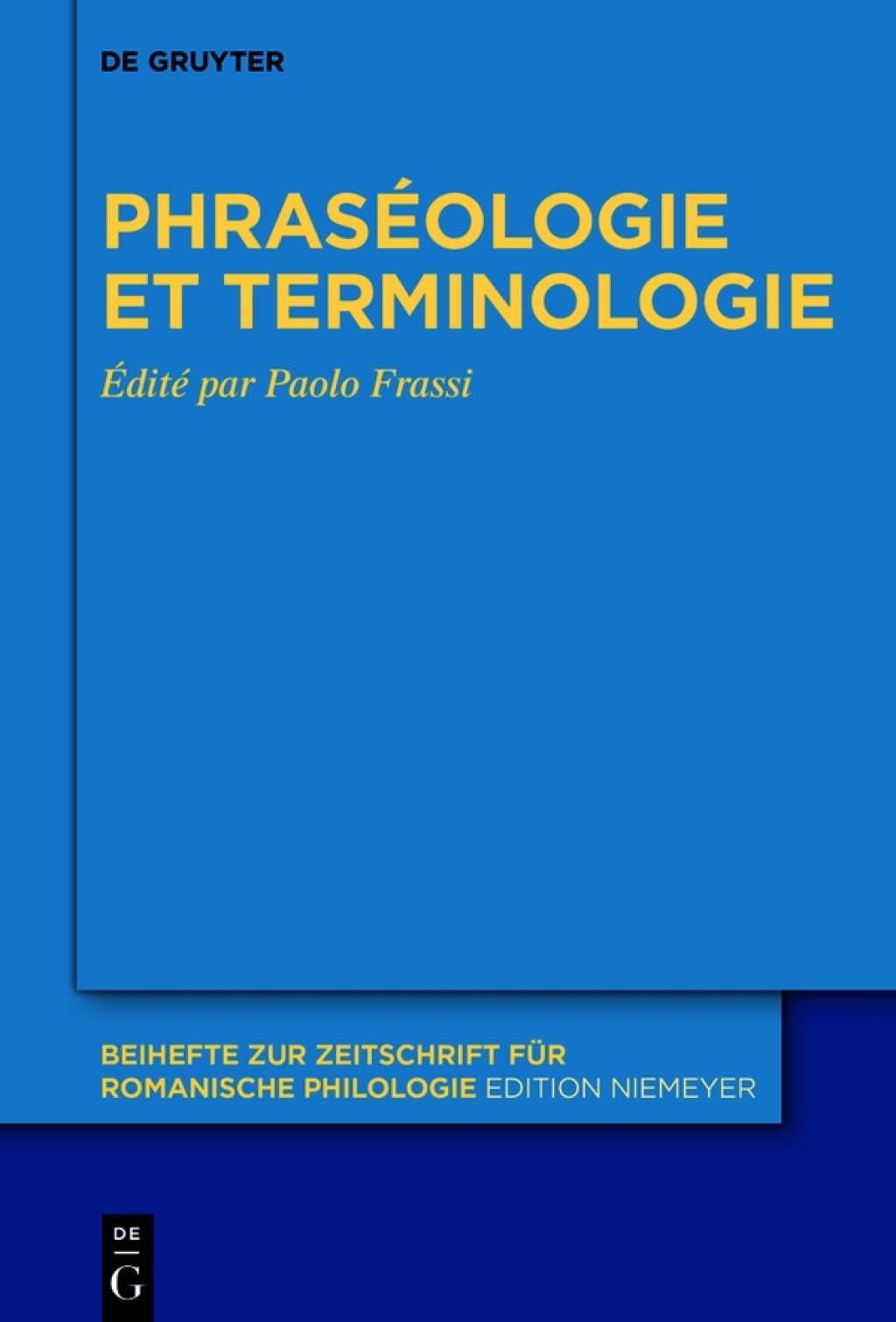 PhrasÃ©ologie et terminologie 1st Edition â€“ PDF/EPUB Version Downloadable