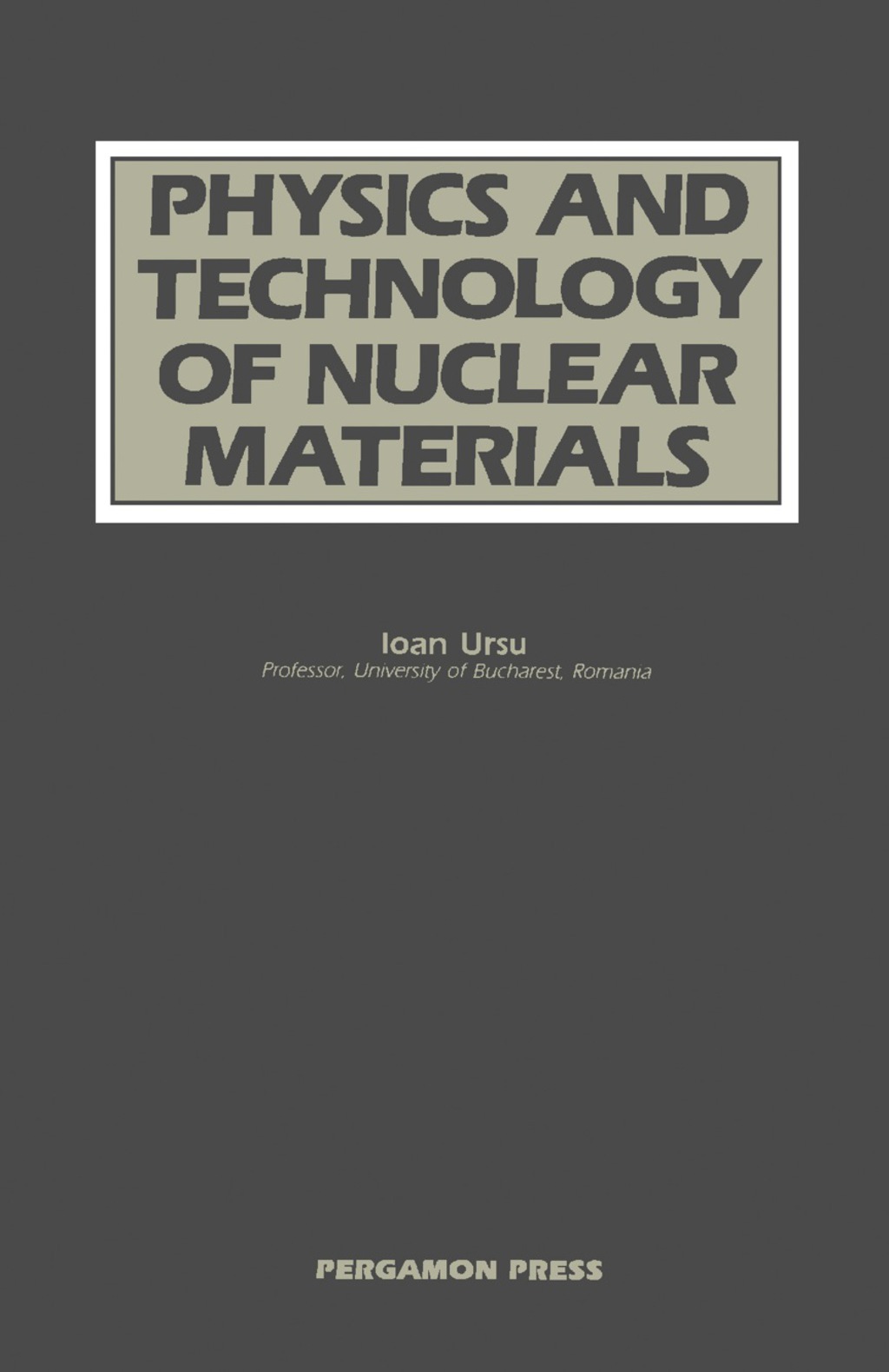 Physics and Technology of Nuclear Materials  â€“ PDF/EPUB Version Downloadable