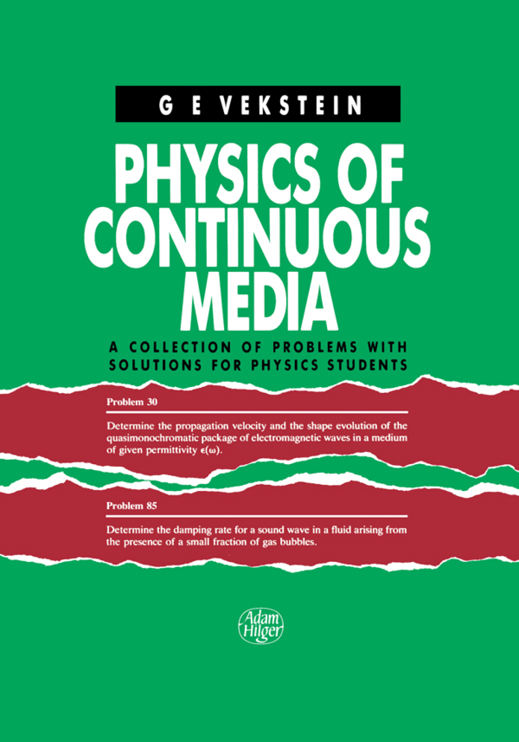 Physics of Continuous Media A Collection of Problems With Solutions for Physics Students 1st Edition â€“ PDF/EPUB Version Downloadable
