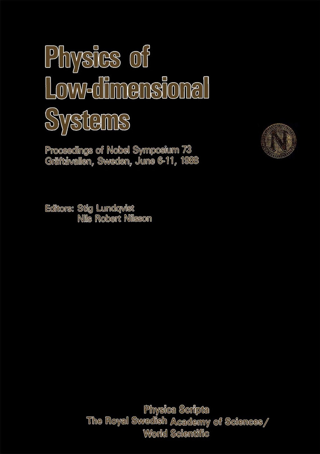 Physics Of Low-dimensional Systems - Proceedings Of Nobel Symposium 73 1st Edition â€“ PDF/EPUB Version Downloadable