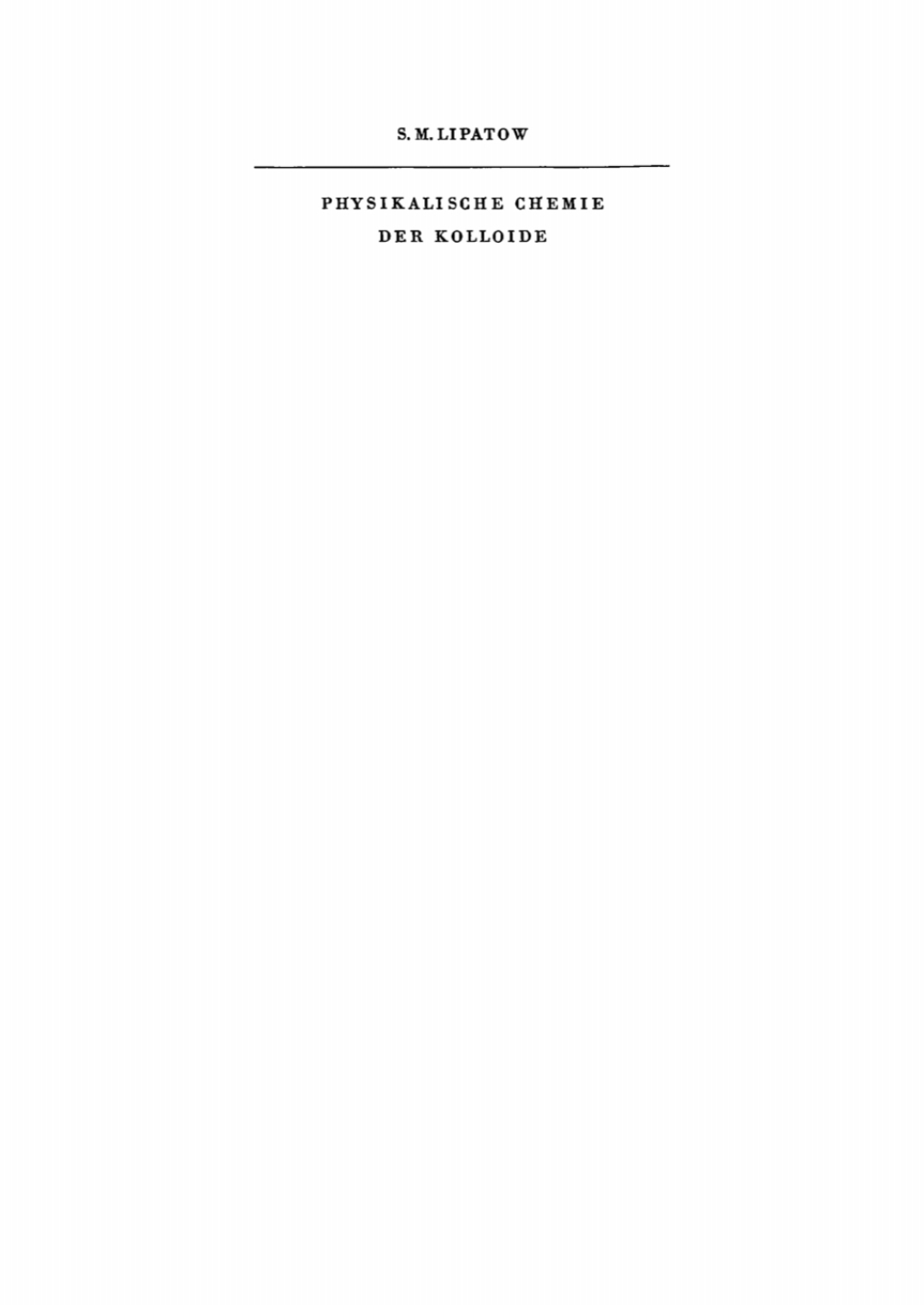 Physikalische Chemie der Kolloide 1st Edition â€“ PDF/EPUB Version Downloadable