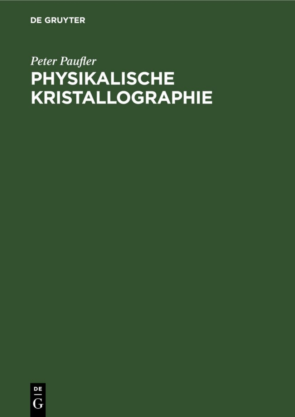 Physikalische Kristallographie 1st Edition â€“ PDF/EPUB Version Downloadable