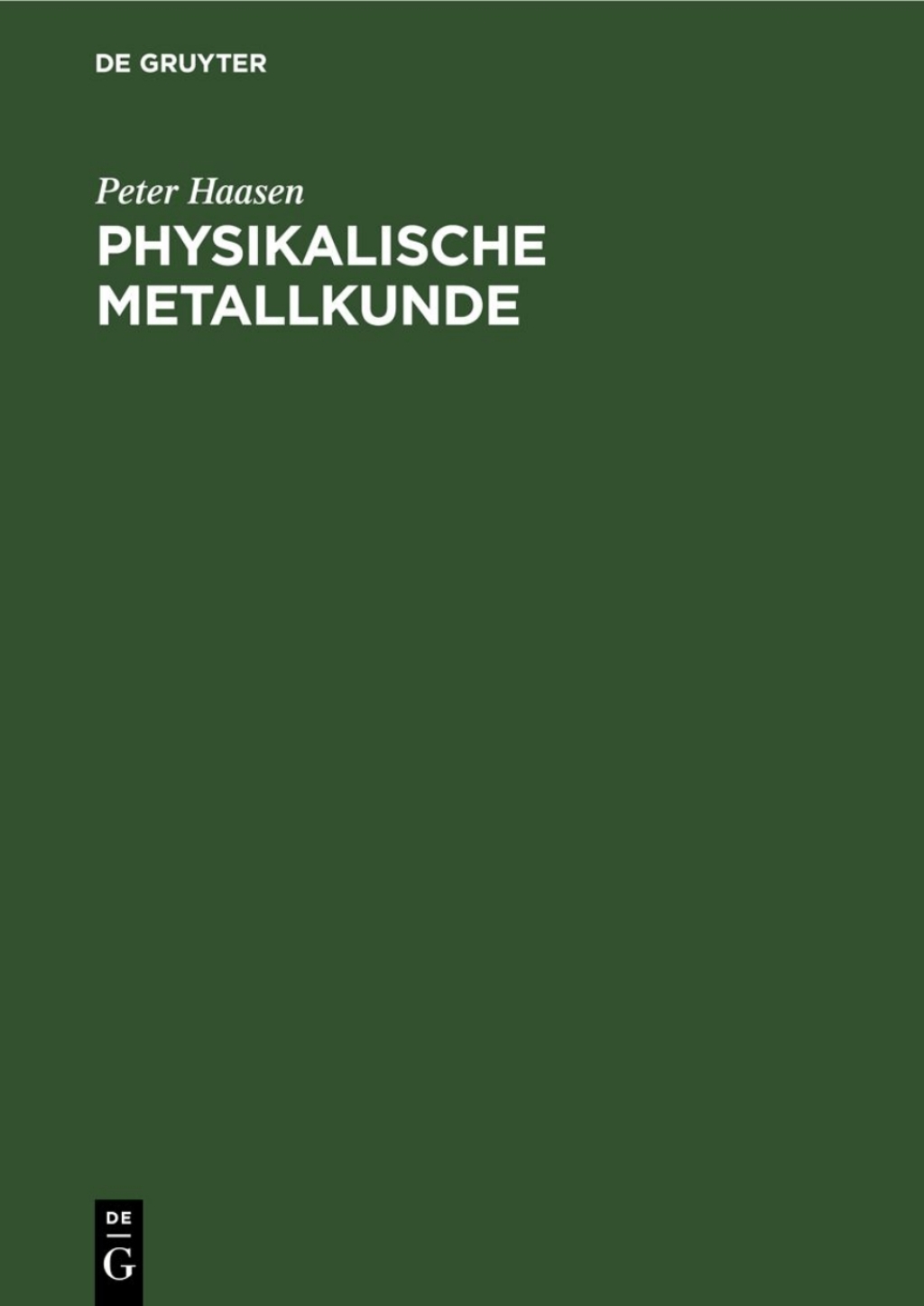 Physikalische Metallkunde 1st Edition â€“ PDF/EPUB Version Downloadable
