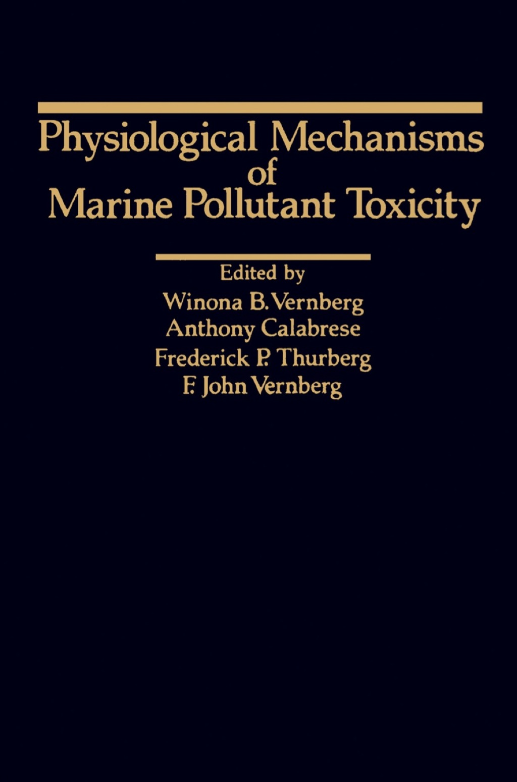 Physiological Mechanisms Of Marine Pollutant Toxicity 1st Edition â€“ PDF/EPUB Version Downloadable