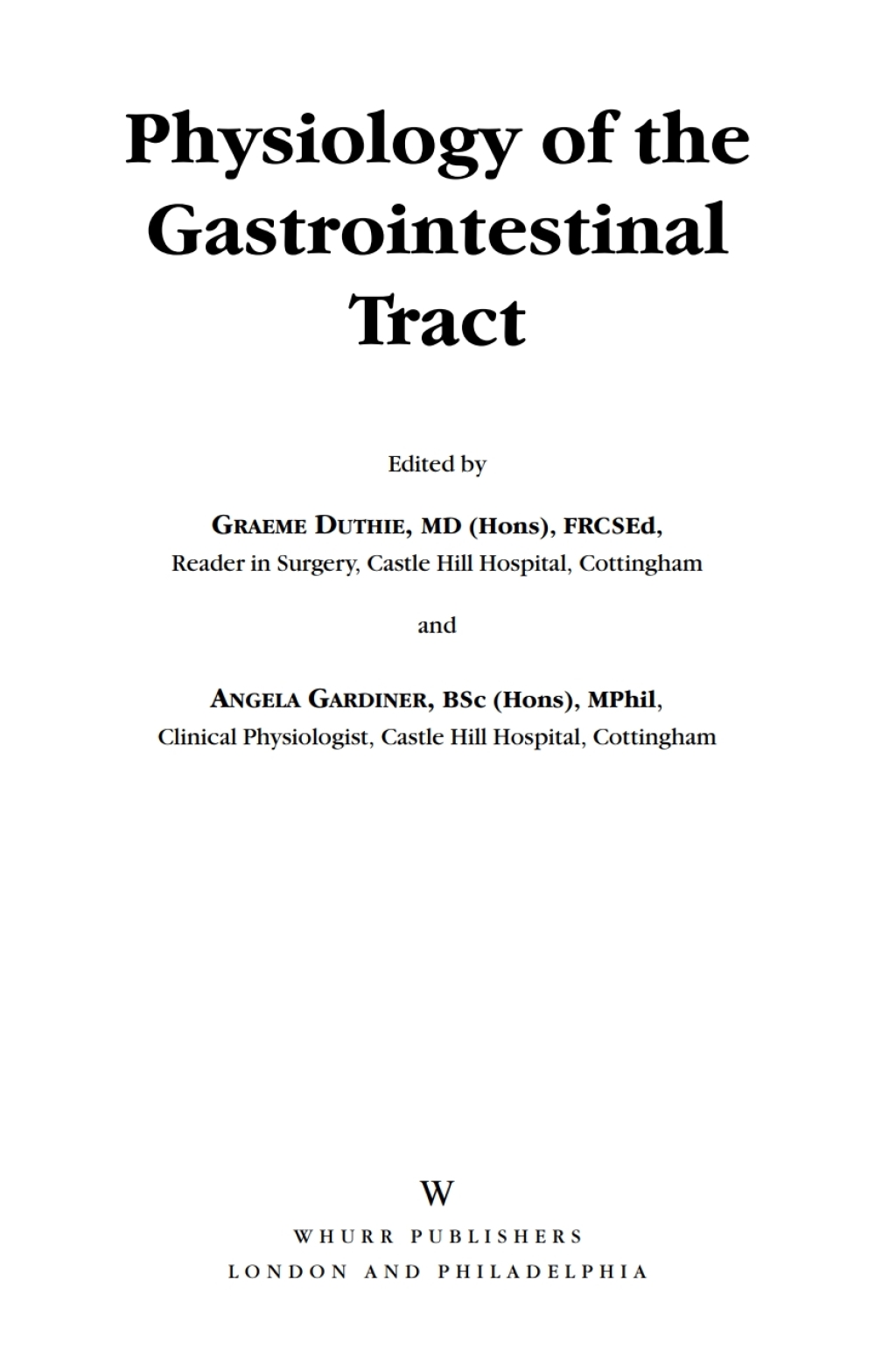 Physiology of the Gastrointestinal Tract 1st Edition â€“ PDF/EPUB Version Downloadable