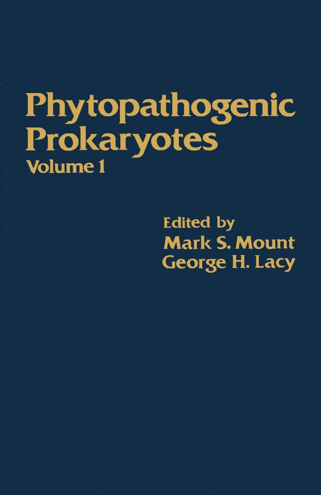 Phytopathogenic Prokaryotes V1 1st Edition â€“ PDF/EPUB Version Downloadable