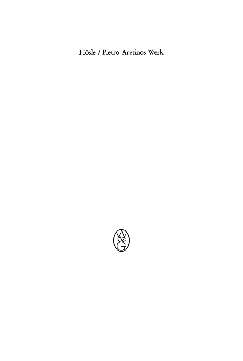 Pietro Aretinos Werk 1st Edition â€“ PDF/EPUB Version Downloadable