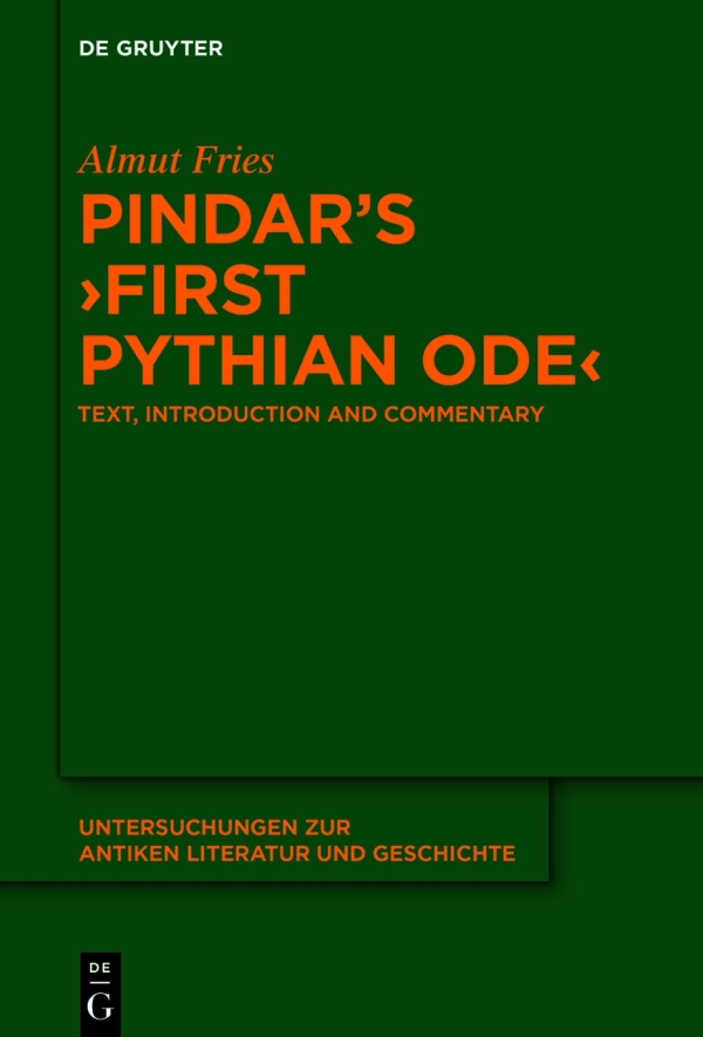Pindarâ€™s â€ºFirst Pythian Odeâ€¹ Text, Introduction and Commentary 1st Edition â€“ PDF/EPUB Version Downloadable