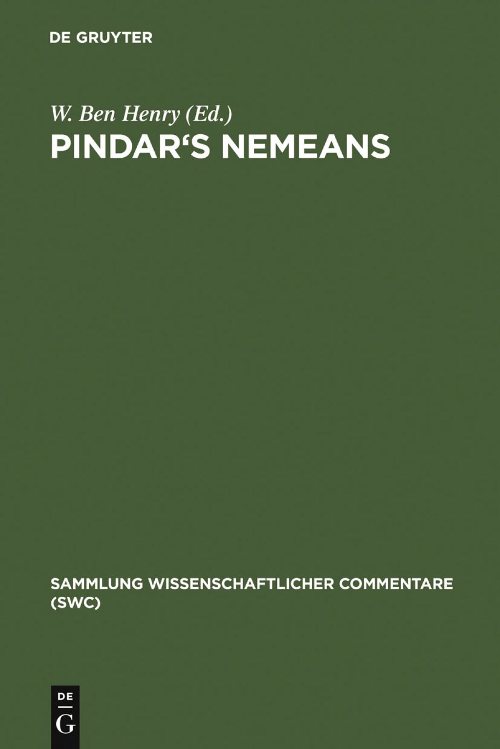 Pindar's Nemeans A Selection. Edition and Commentary 1st Edition â€“ PDF/EPUB Version Downloadable