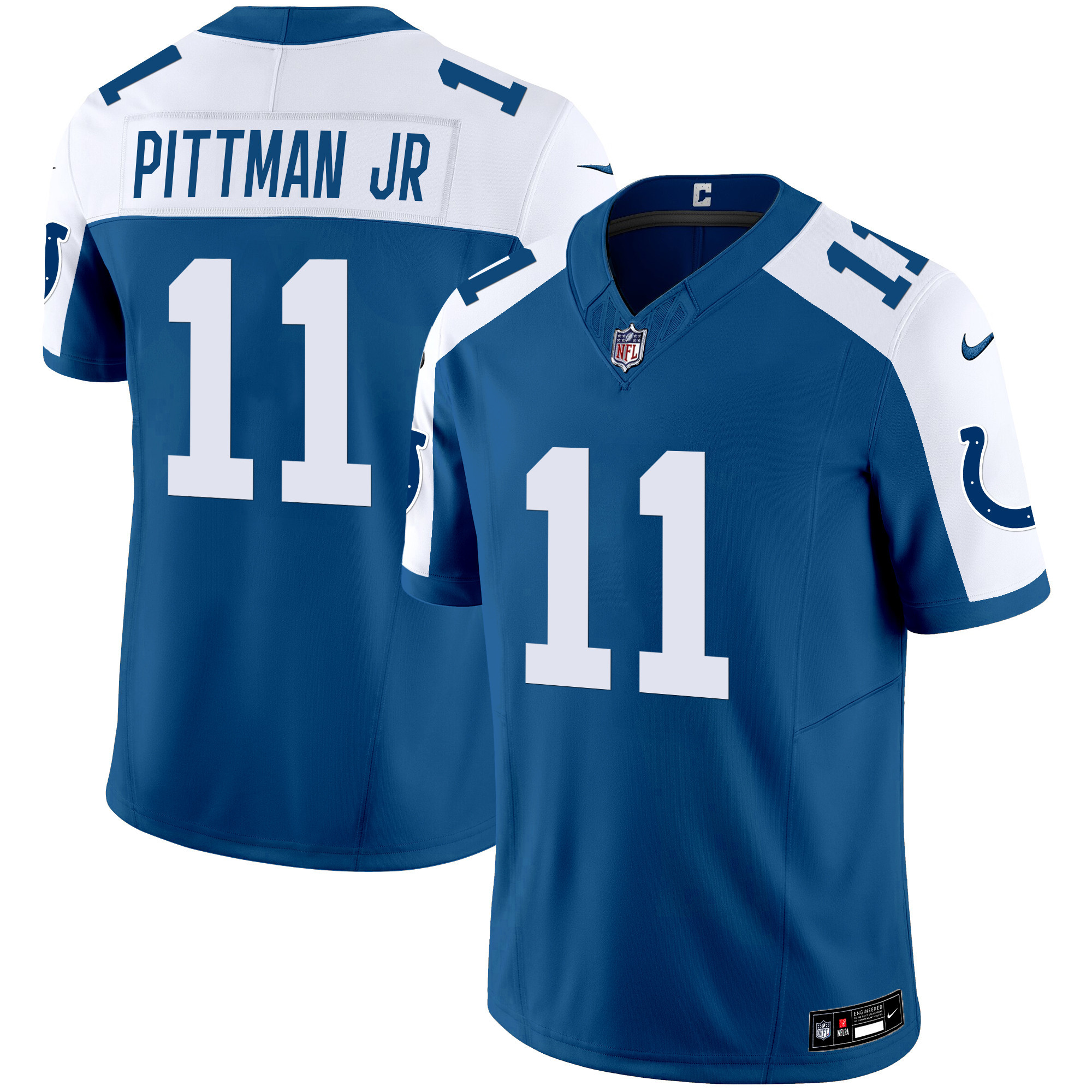 Pittman Jr. Men's Indianapolis Colts Vapor Limited Royal Alternate Jersey - All Stitched