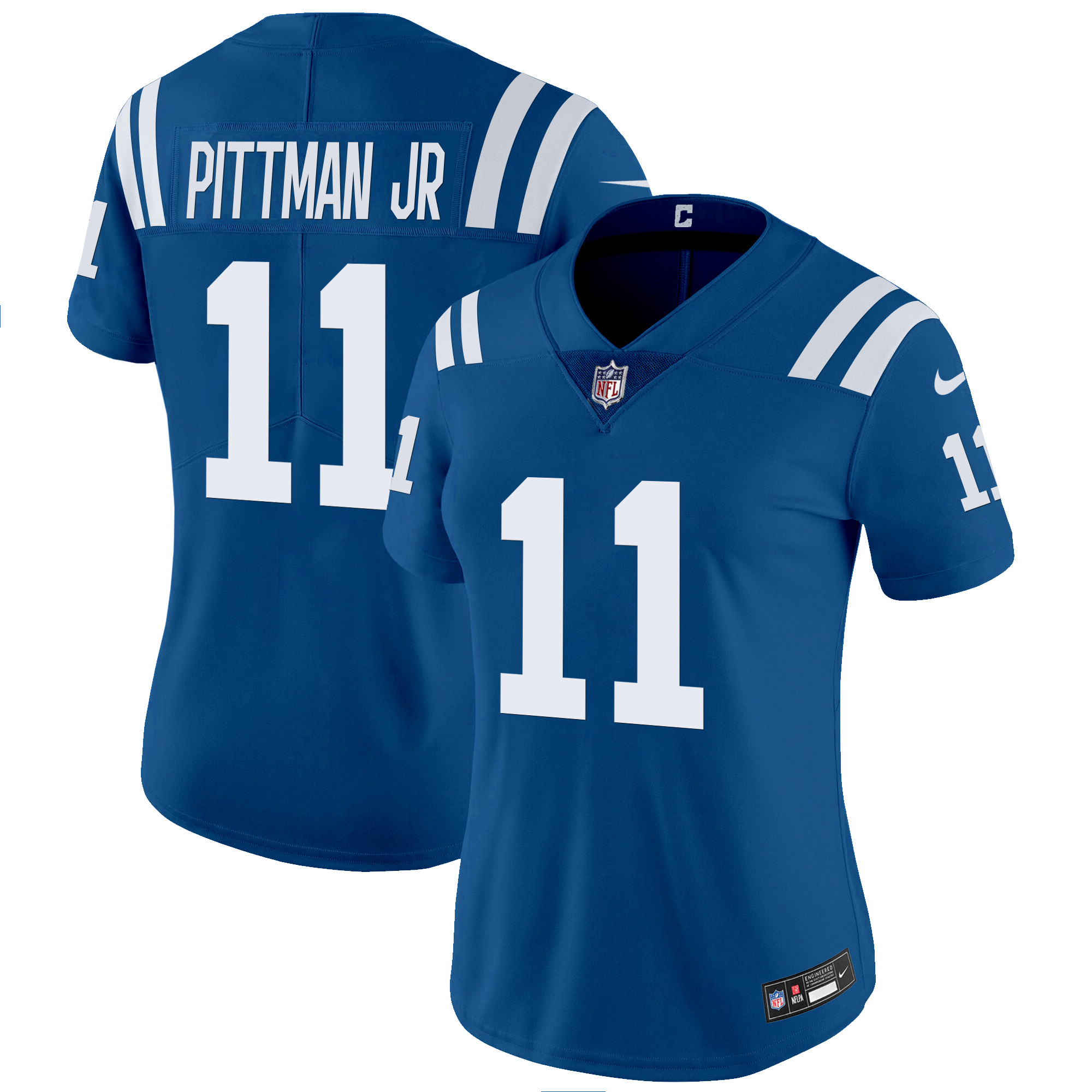 Pittman Jr. Women's Indianapolis Colts Vapor Limited Royal Jersey - All Stitched