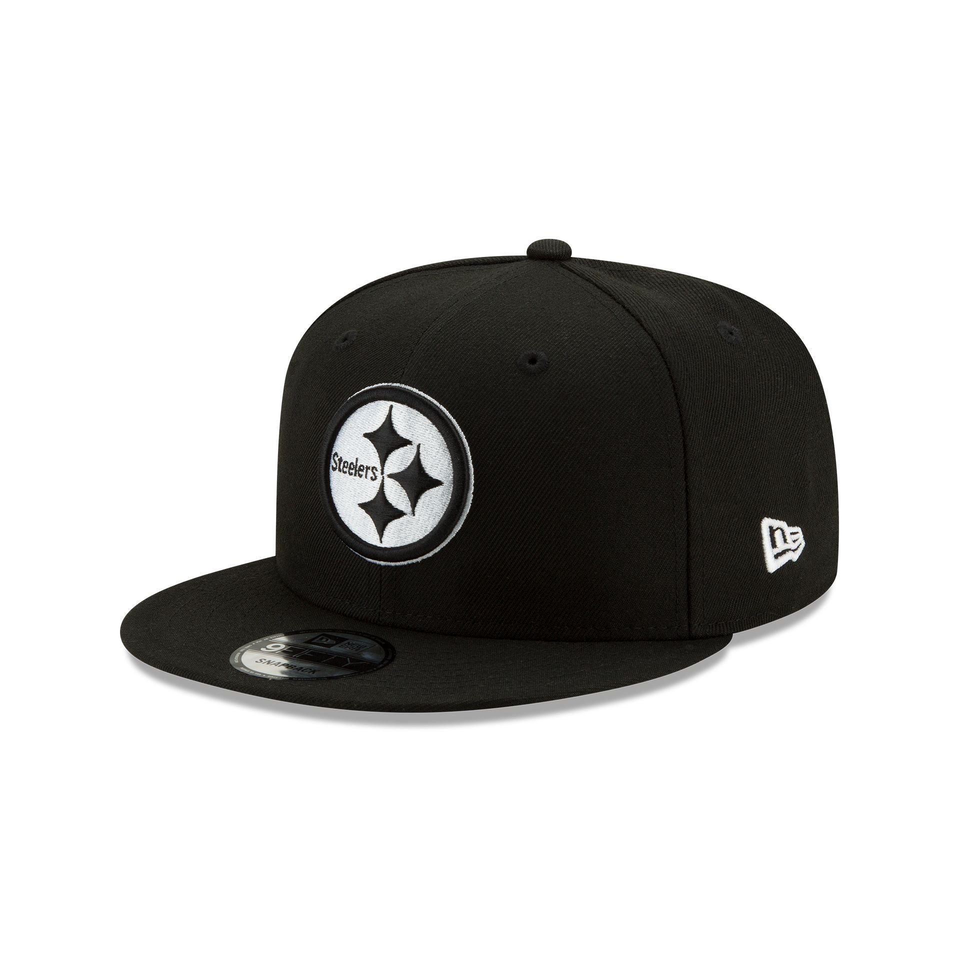 Pittsburgh Steelers Basic Black and White 9FIFTY Snapback