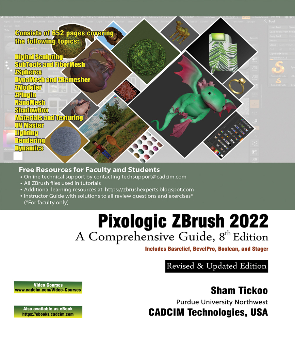 Pixologic ZBrush 2022: A Comprehensive Guide 8th Edition â€“ PDF/EPUB Version Downloadable