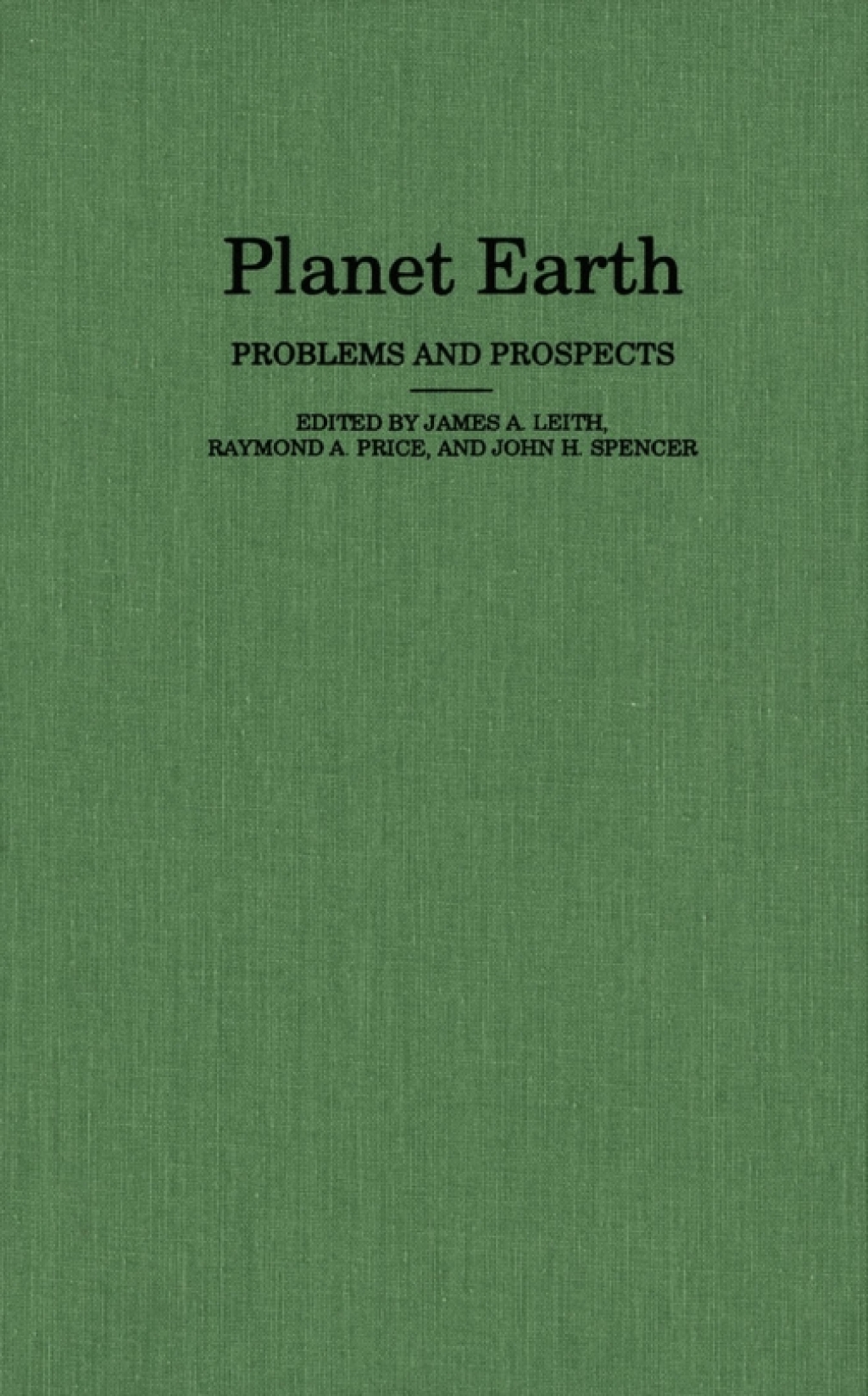 Planet Earth Problems and Prospects  â€“ PDF/EPUB Version Downloadable