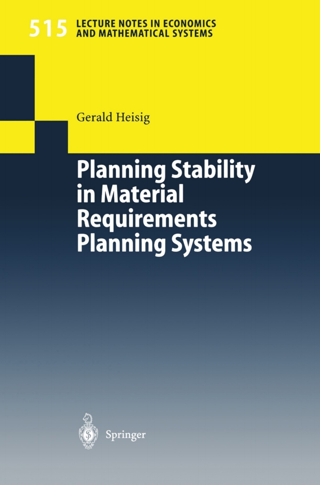 Planning Stability in Material Requirements Planning Systems  â€“ PDF/EPUB Version Downloadable