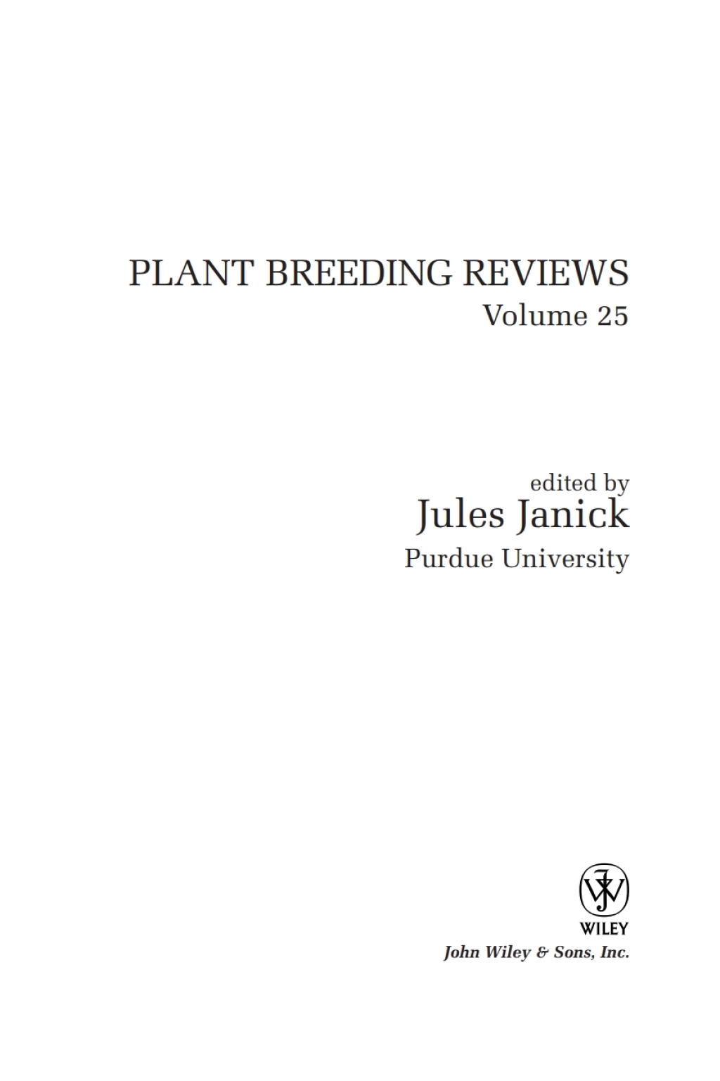 Plant Breeding Reviews 1st Edition â€“ PDF/EPUB Version Downloadable