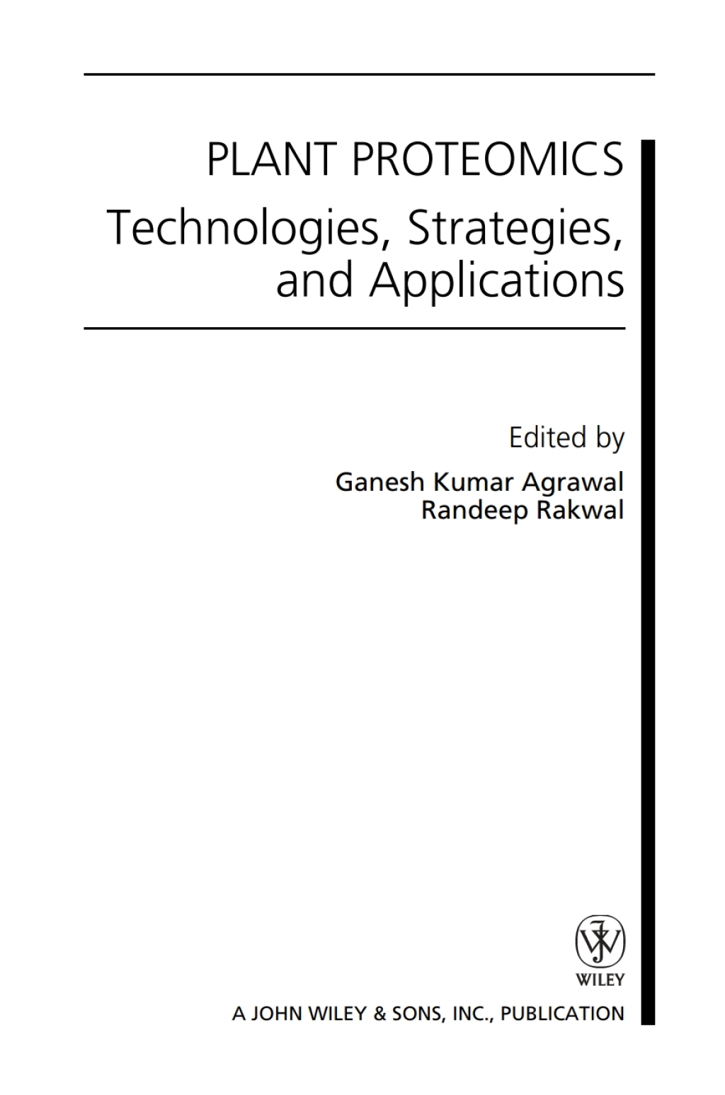 Plant Proteomics Technologies, Strategies, and Applications 1st Edition â€“ PDF/EPUB Version Downloadable