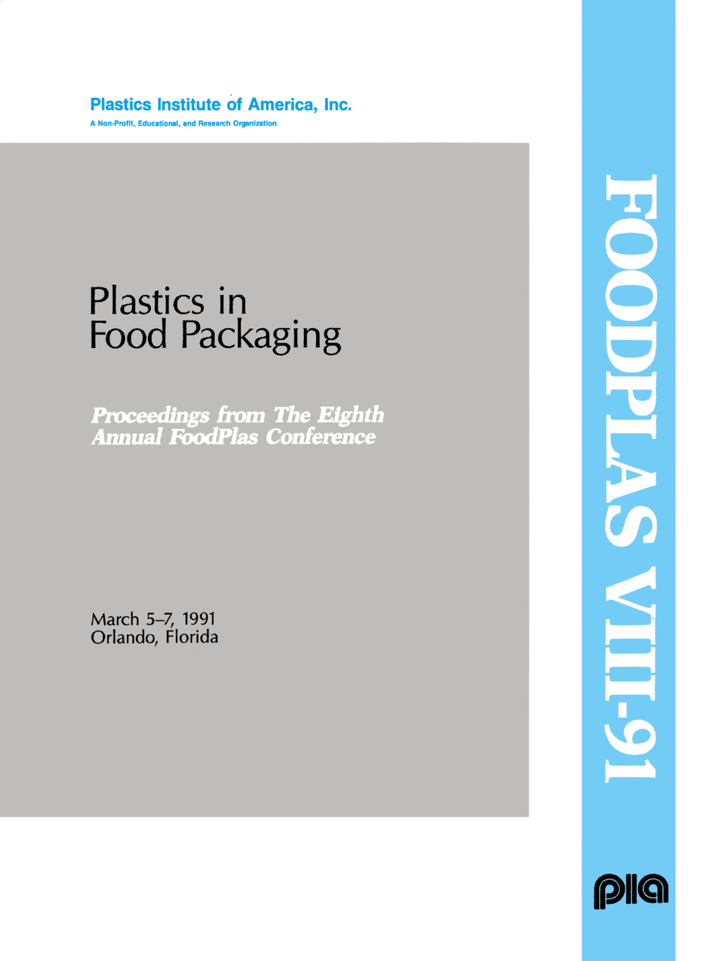 Plastics in Food Packaging Conference 1st Edition â€“ PDF/EPUB Version Downloadable