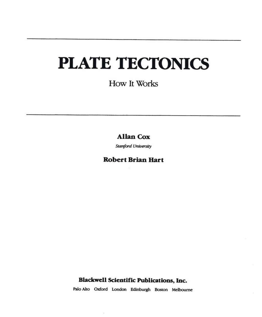Plate Tectonics: How It Works 1st Edition â€“ PDF/EPUB Version Downloadable