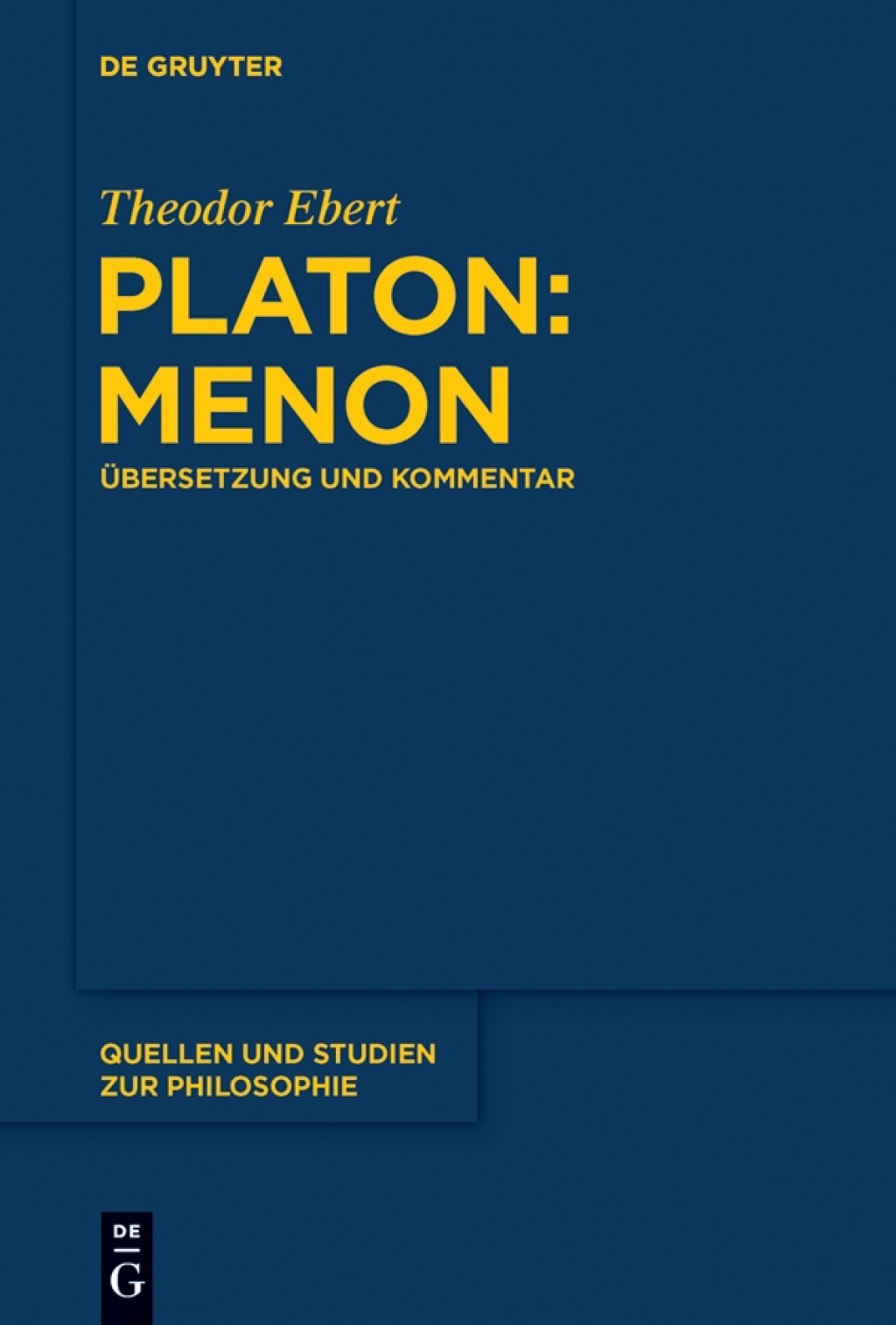 Platon: Menon Ãœbersetzung und Kommentar 1st Edition â€“ PDF/EPUB Version Downloadable