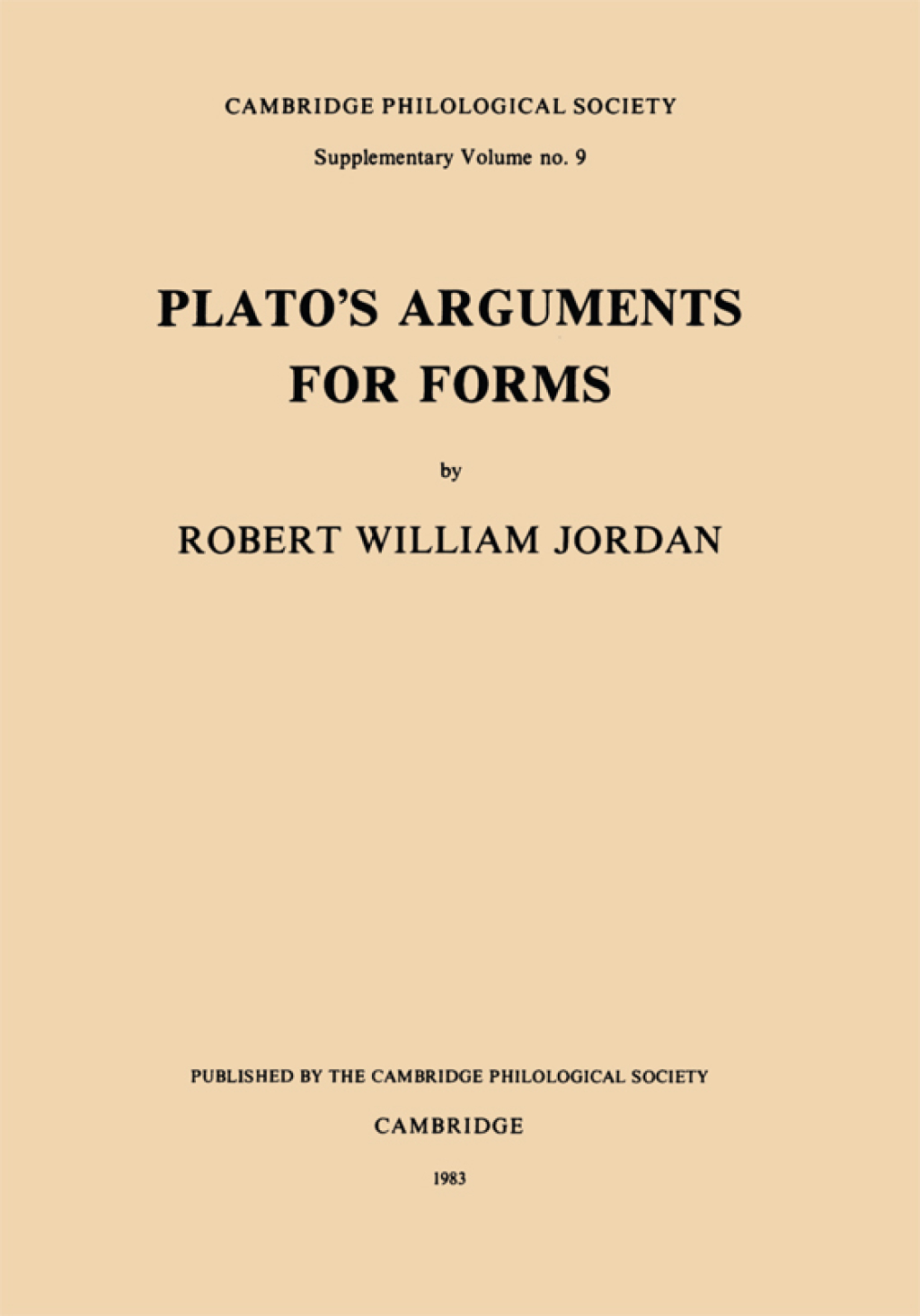 Plato's Arguments for Forms  â€“ PDF/EPUB Version Downloadable