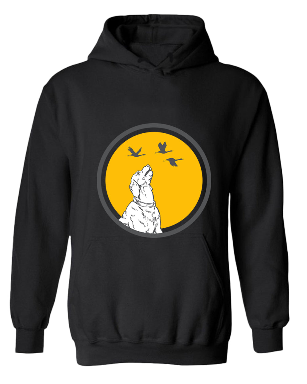 Playful Dog hoodie, dog and flies hoodie