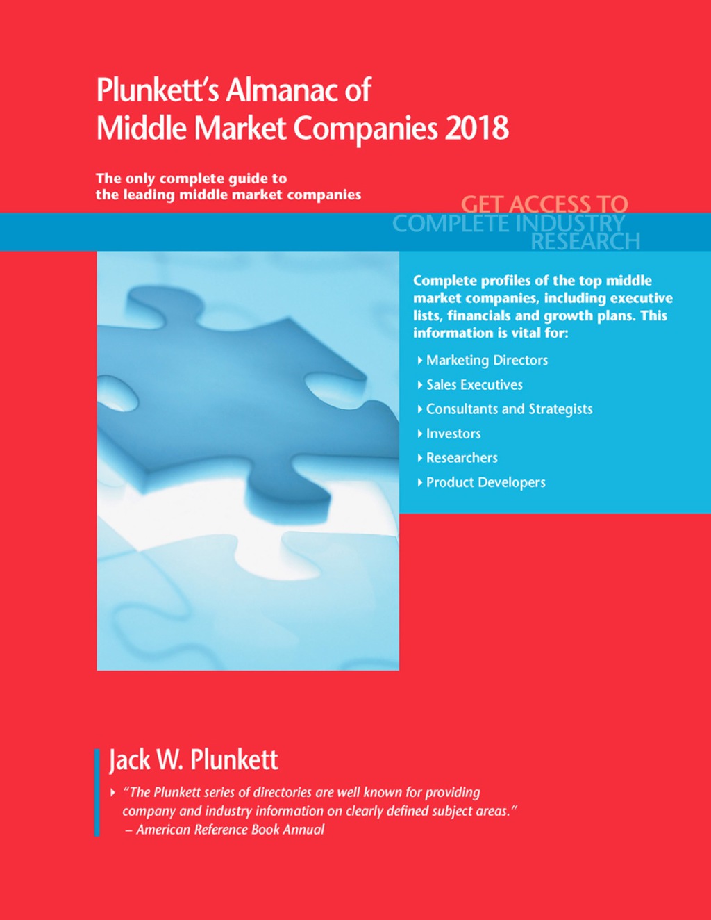 Plunkett's Almanac of Middle Market Companies 2018  â€“ PDF/EPUB Version Downloadable