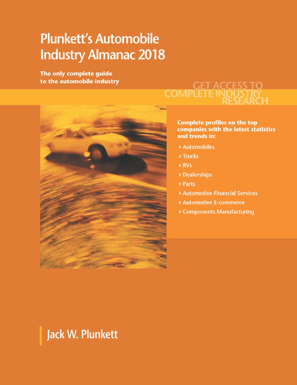Plunkett's Automobile Industry Almanac 2018  â€“ PDF/EPUB Version Downloadable