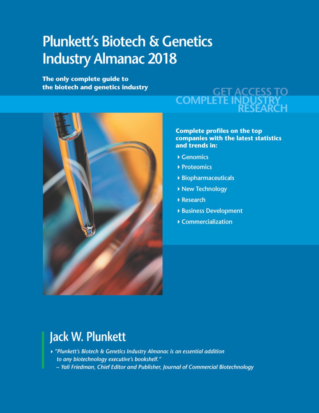 Plunkett's Biotech & Genetics Industry Almanac 2018  â€“ PDF/EPUB Version Downloadable