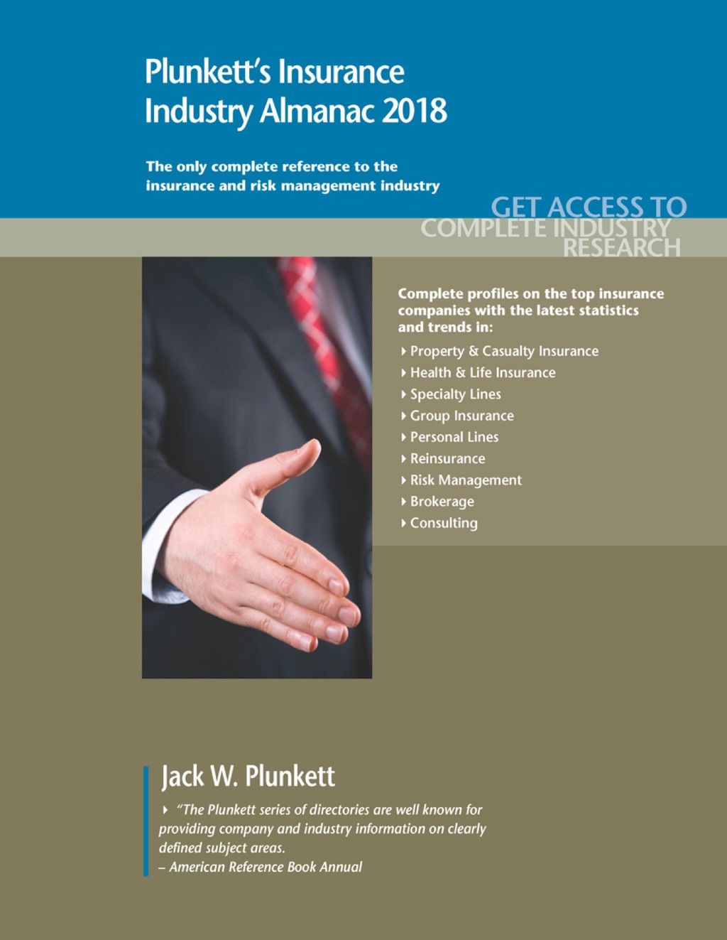 Plunkett's Insurance Industry Almanac 2018  â€“ PDF/EPUB Version Downloadable
