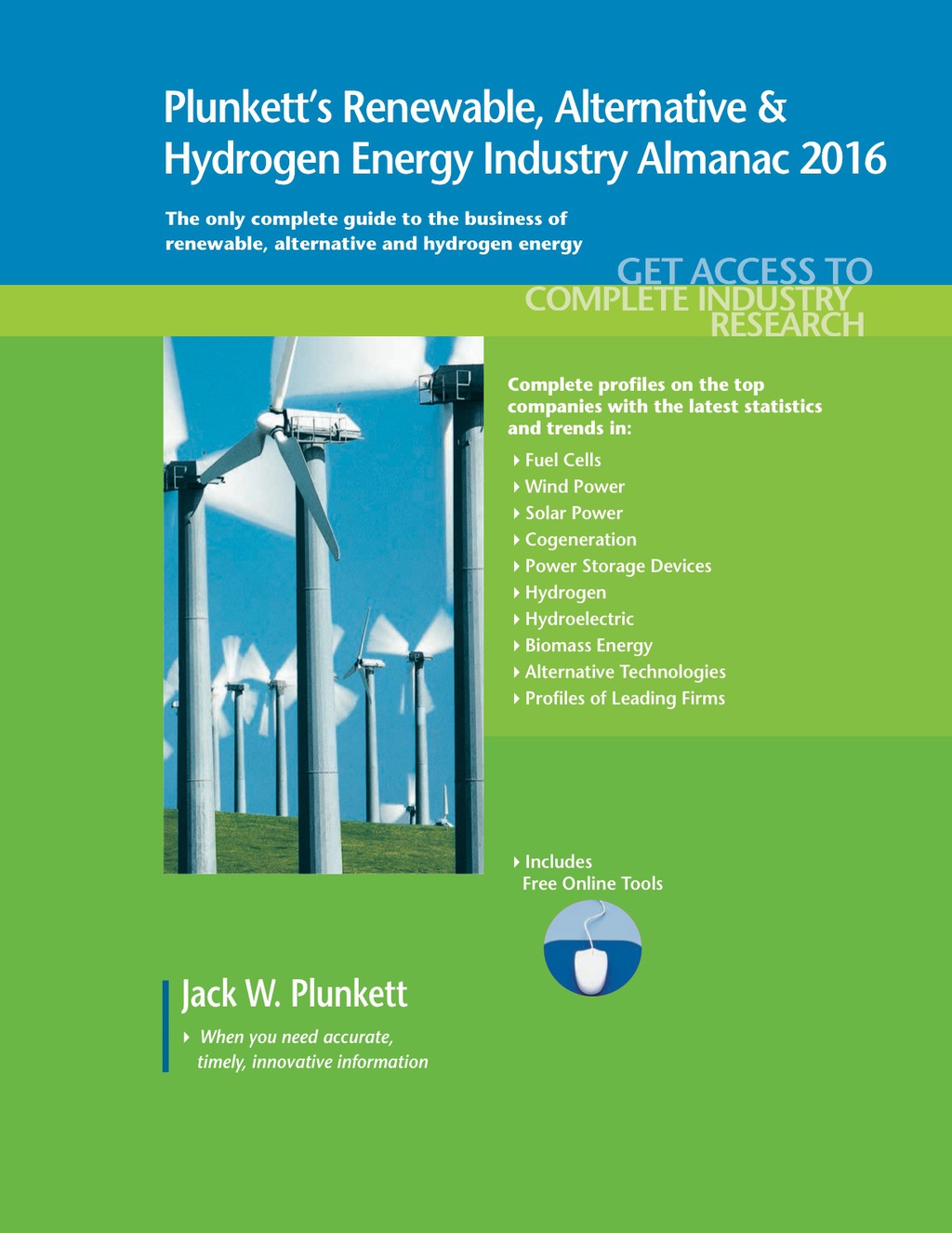 Plunkett's Renewable, Alternative & Hydrogen Energy Industry Almanac 2016  â€“ PDF/EPUB Version Downloadable