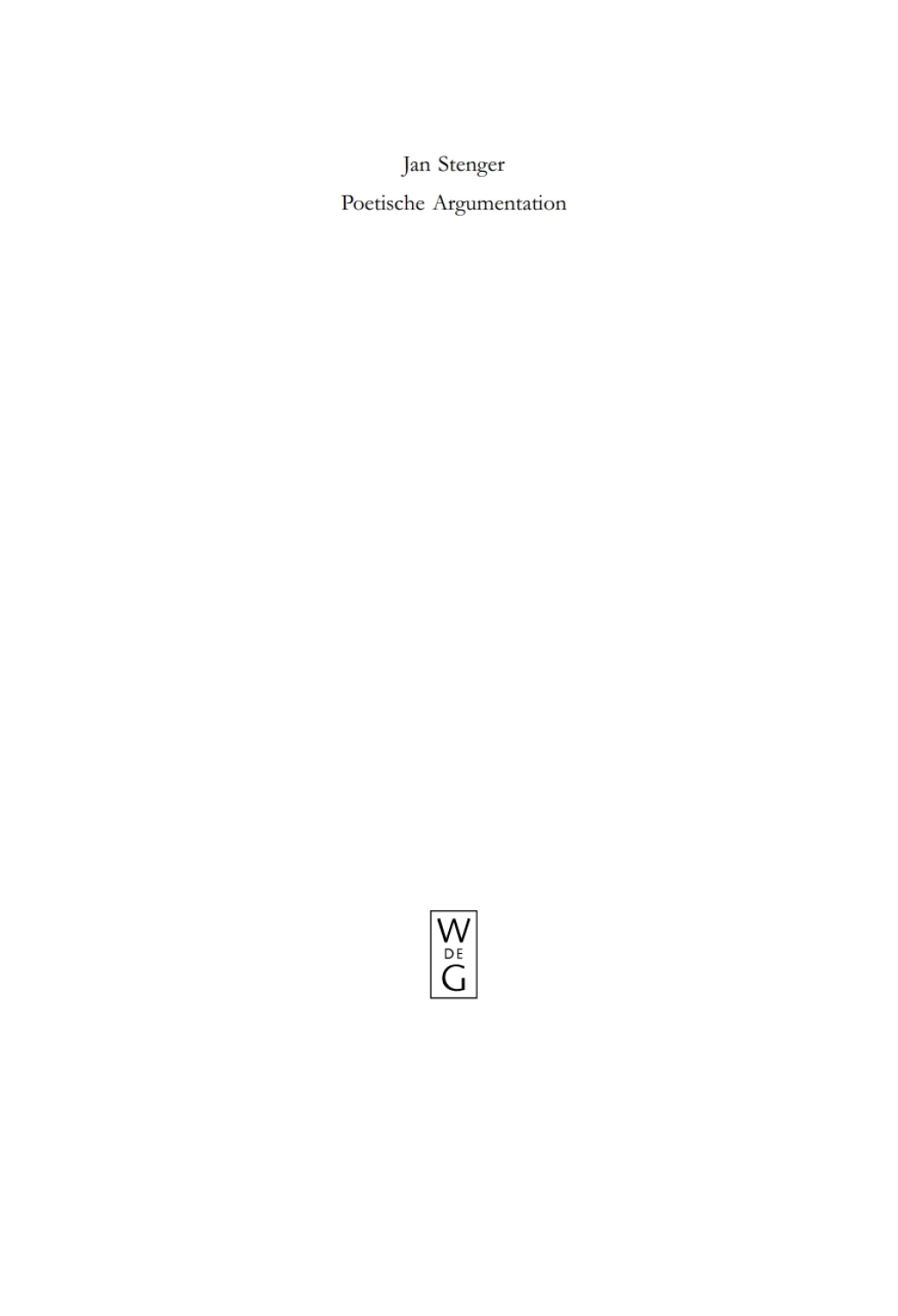 Poetische Argumentation Die Funktion der Gnomik in den Epinikien des Bakchylides 1st Edition â€“ PDF/EPUB Version Downloadable