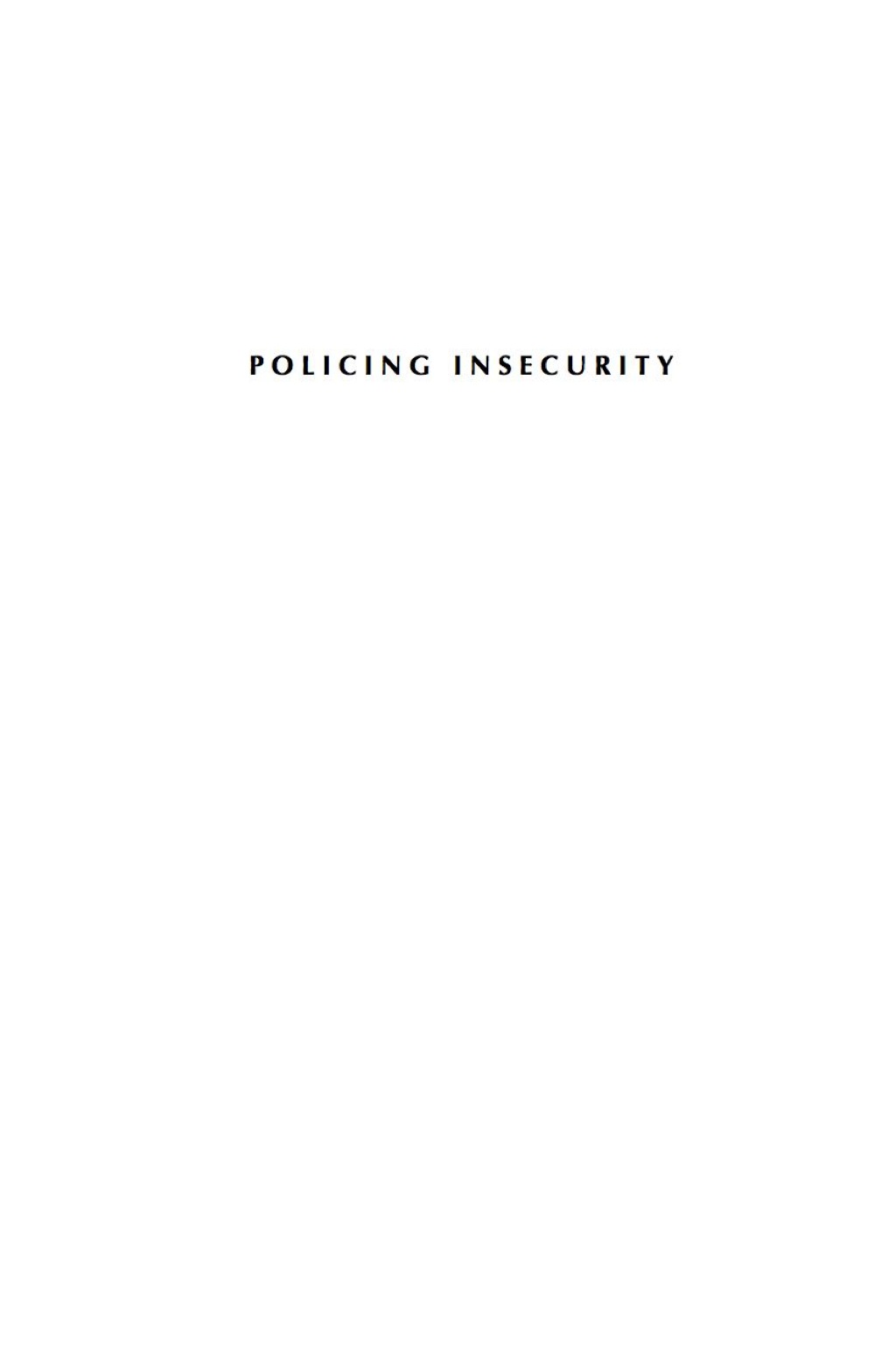 Policing Insecurity Police Reform, Security, and Human Rights in Latin America  â€“ PDF/EPUB Version Downloadable