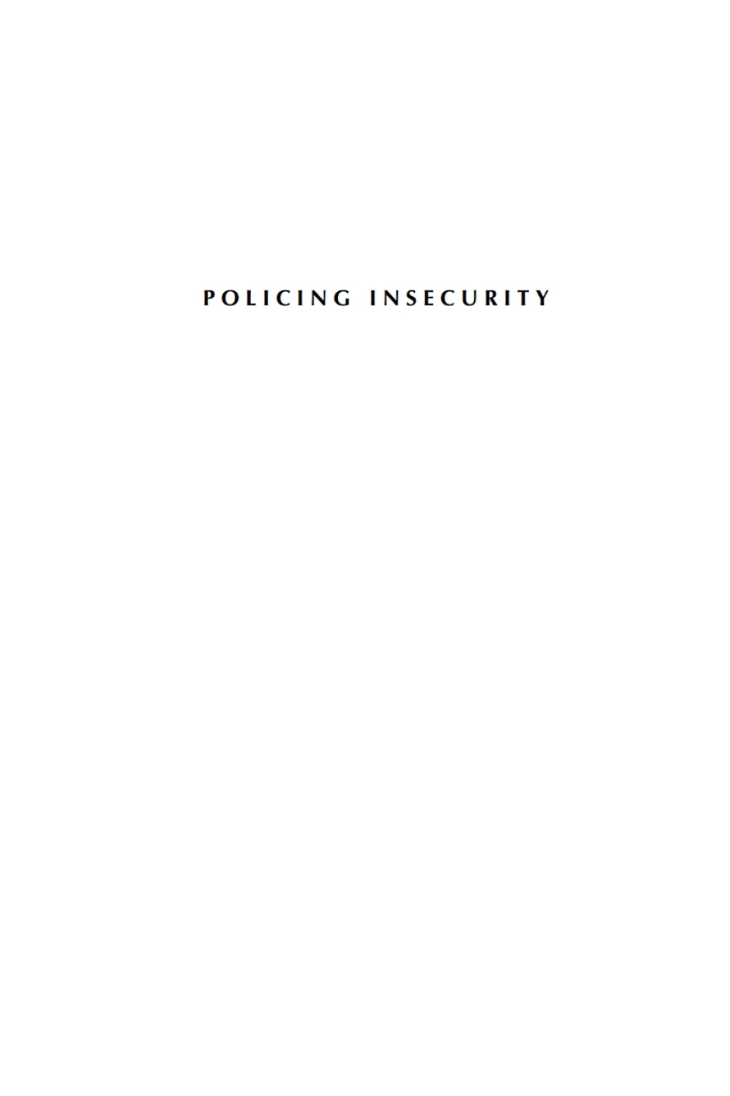 Policing Insecurity Police Reform, Security, and Human Rights in Latin America 1st Edition â€“ PDF/EPUB Version Downloadable