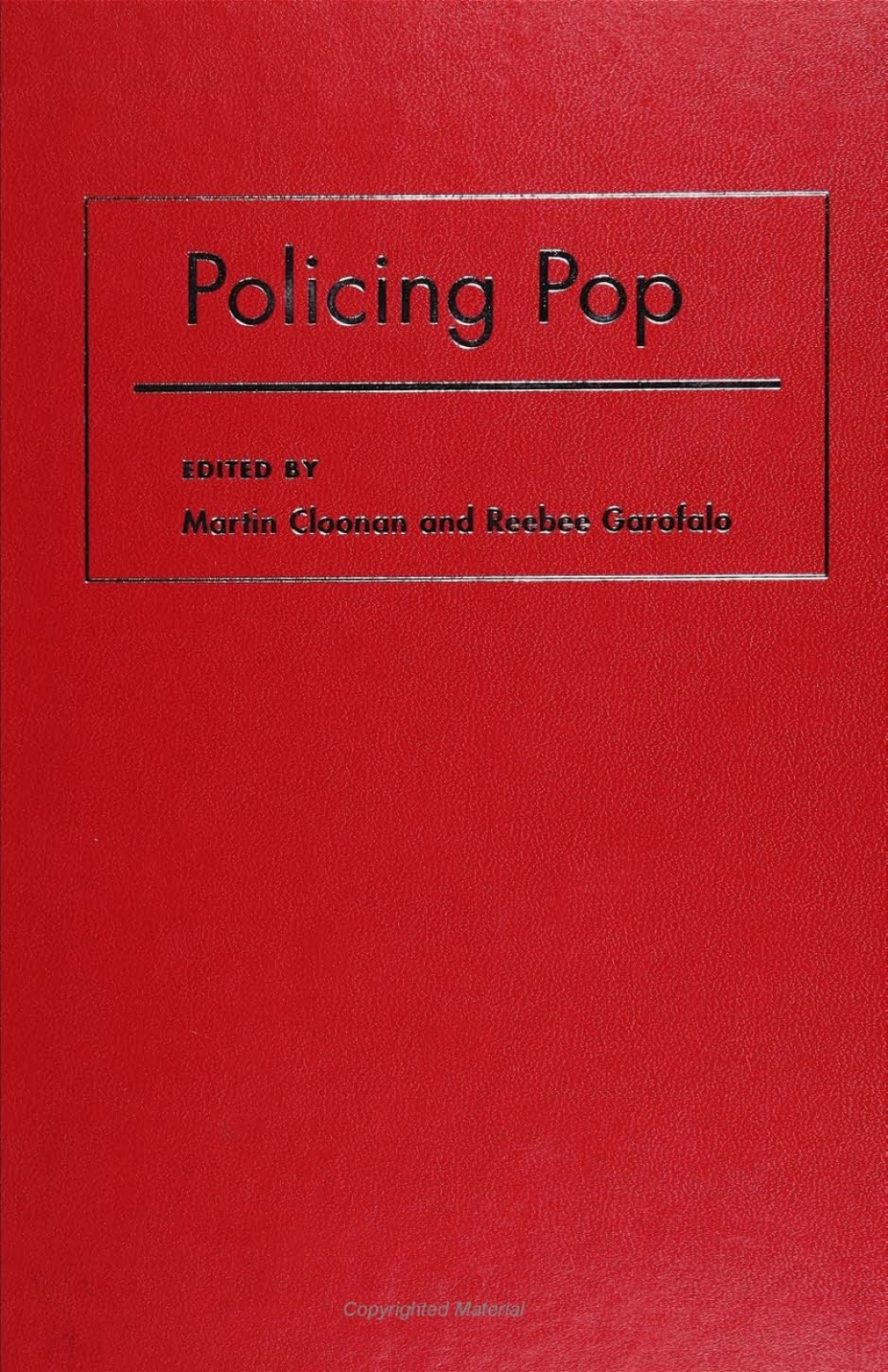 Policing Pop  â€“ PDF/EPUB Version Downloadable