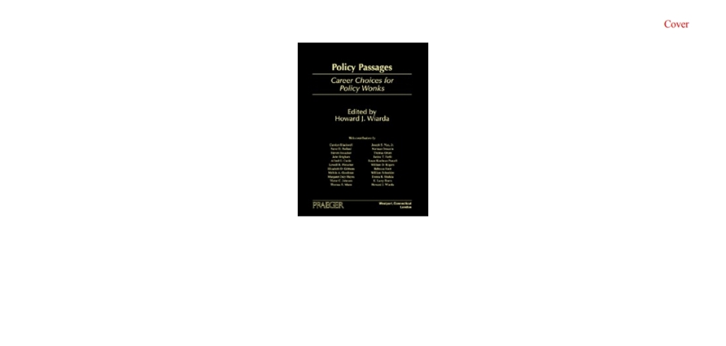 Policy Passages Career Options for Policy Wonks 1st Edition â€“ PDF/EPUB Version Downloadable