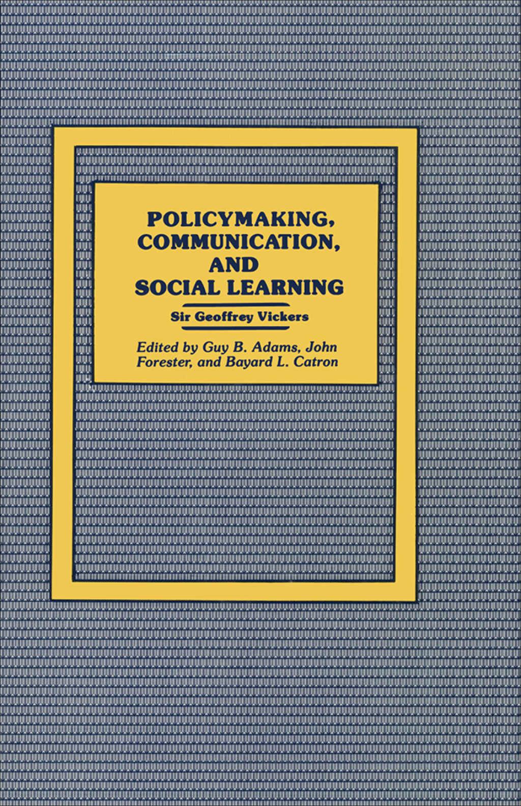 Policymaking, Communication, and Social Learning 1st Edition â€“ PDF/EPUB Version Downloadable