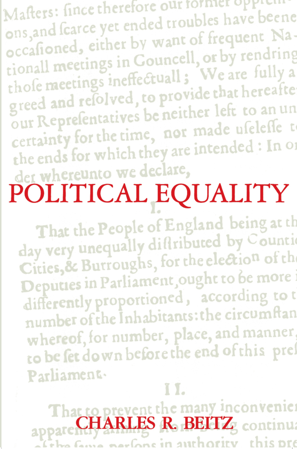 Political Equality An Essay in Democratic Theory  â€“ PDF/EPUB Version Downloadable