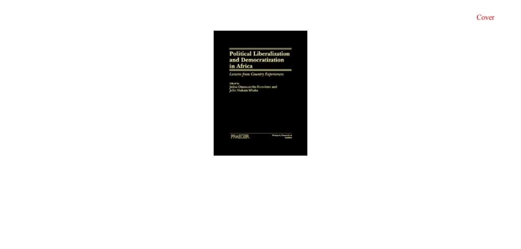 Political Liberalization and Democratization in Africa Lessons from Country Experiences 1st Edition â€“ PDF/EPUB Version Downloadable