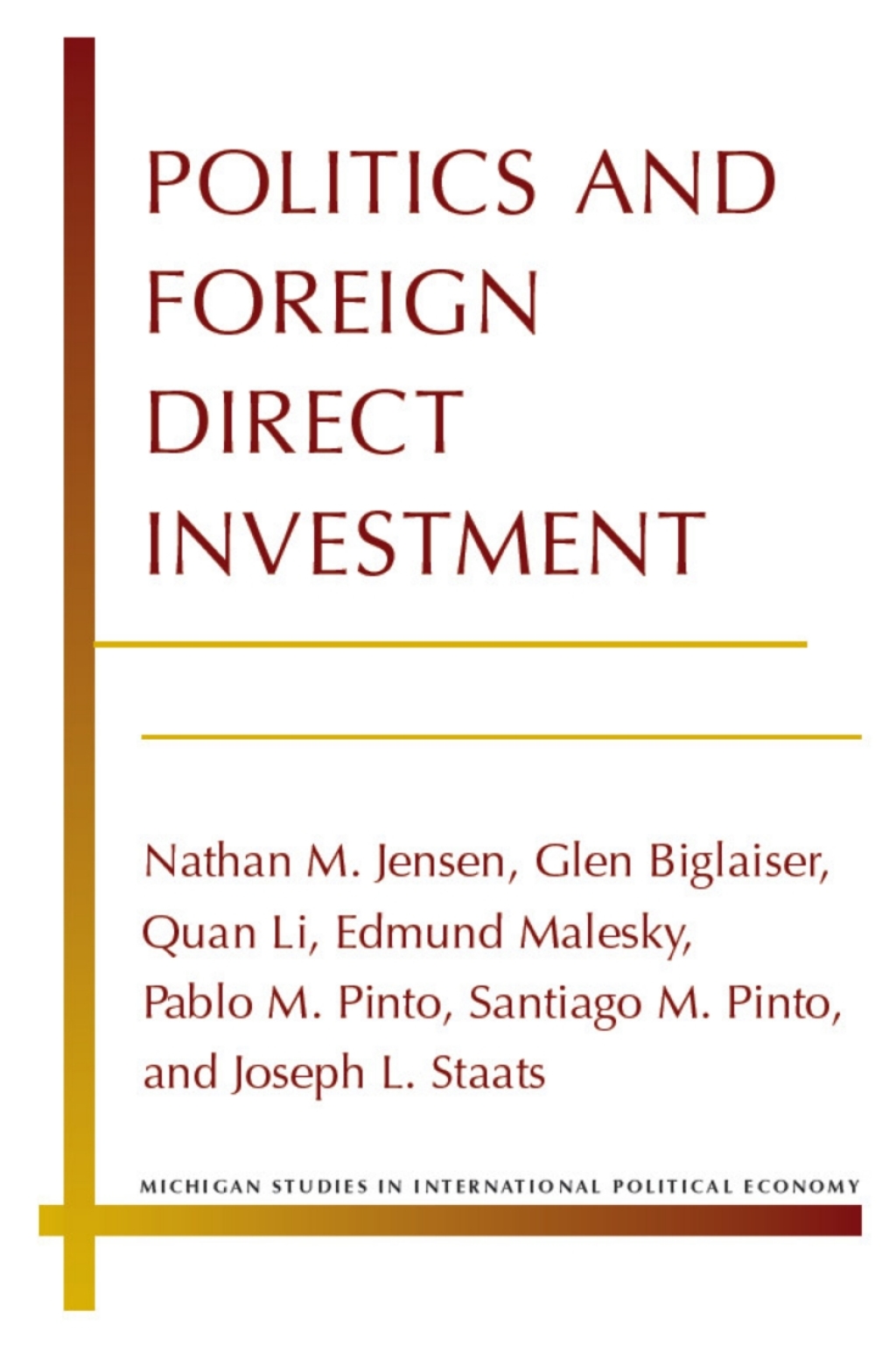 Politics and Foreign Direct Investment  â€“ PDF/EPUB Version Downloadable